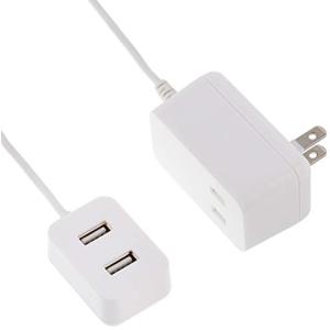 トップランド USB 電源タップ AC1個口 USB2ポート 延長コード