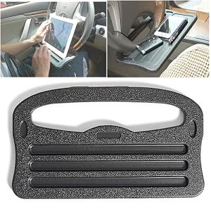 TradeWind ハンドルテーブル ステアリング トレイ デスク 車載テーブル 食事 パソコン タブレット デスク 車中泊(小 30x17cm