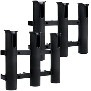 Leiasnow ロッドホルダー 3連 2個セット 竿立て 釣り竿スタンド