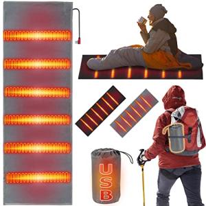 寝袋用マット 電熱パッド USB シュラフ用 電気毛布