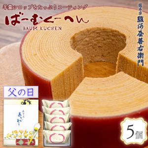 スイーツ バームクーヘン 羊羹シロップばーむくーへん(2カット入)×5個セット お菓子 お取り寄せ 和菓子 爆買 父の日 2026｜株式会社総本家駿河屋公式