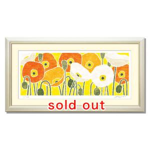 絵画 花の絵 インテリア 壁掛け 版画 横長 風水 玄関