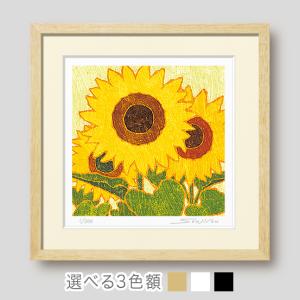 絵画 ひまわり 花の絵 インテリア 壁掛け 版...の詳細画像2