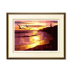 ヒロ、ヤマガタ サイドウォーク シルクスクリーン 絵画 ED有り
