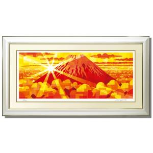 絵画 F6サイズ 並木修一郎 黄金の竹林 画歴書及びサイン入