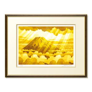 開運花風水 黄色い花 金運 絵画 額装 シルク版画 吉岡浩太郎作 開運花風水-黄 楽天市場】【インチサイズ】風水版画 IP36 金運 黄色い花吉岡