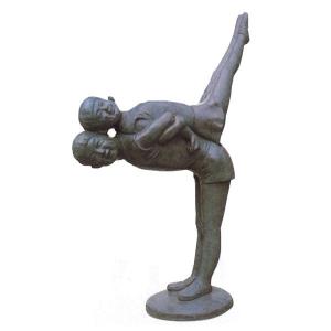 ブロンズ像 少年・少女像 仲よし