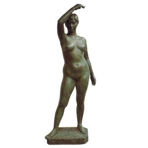 ブロンズ像 女性像 裸婦像 大地