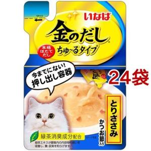 いなば 金のだし ちゅ〜るタイプ まぐろ とりささみ入り ( 140g*24袋