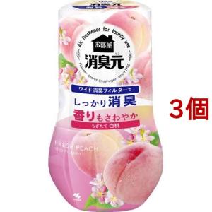 お部屋の消臭元 もぎたて白桃 ( 400ml*3コセット )/ 消臭元｜soukai