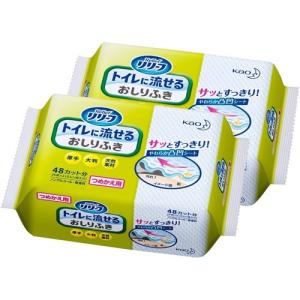 リリーフ トイレに流せるおしりふき つめかえ用 ( 24枚入 )/ : 爽快