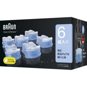 ブラウン クリーン＆リニューシステム専用 洗浄液 カートリッジ CCR6 ( 6コ入 )/ ブラウン(Braun) ( アルコール除菌洗浄 )