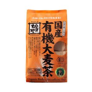 国産有機大麦茶 転換期間中 ティーバック ( 10g×40袋入 )/ 金沢大地 ( 麦茶 ティーバック 無農薬 ノンカフェイン )