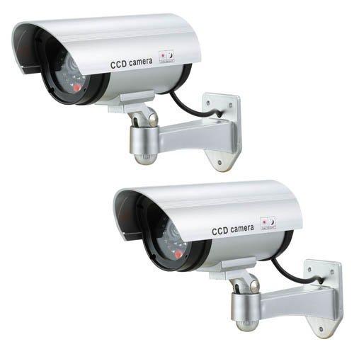 防犯ダミーカメラ 人感センサーライトタイプ ( 2個 )