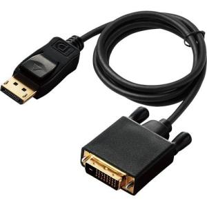 エレコム 変換ケーブル DisplayPort-DVI 1.0m ブラック CAC-DPDVI10BK ( 1個 )｜soukai