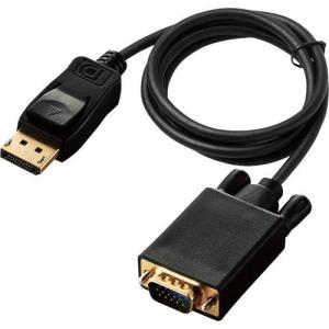 エレコム 変換ケーブル DisplayPort-VGA 1.0m ブラック CAC-DPVGA10BK ( 1個 )｜soukai