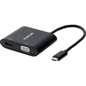 エレコム 変換アダプタ USB Type-Cオス-HDMI ブラック AD-CHDMIVGAHBK ( 1個 )｜soukai