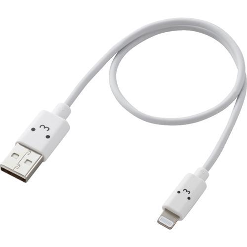 カラフルLightningケーブル 30cm USB-A RoHS ホワイト MPA-FUAL03C...