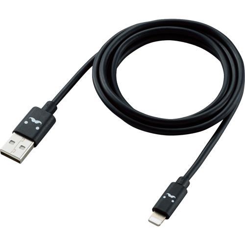 カラフルLightningケーブル 1.2m USB-A RoHS ブラック MPA-FUAL12C...