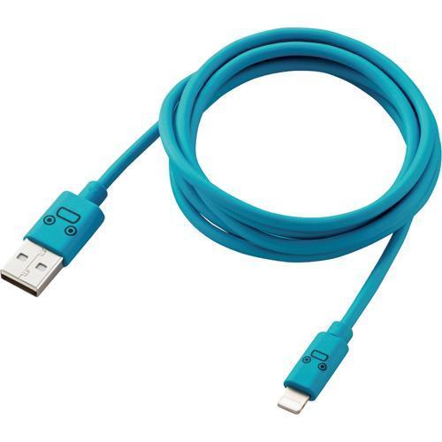 カラフルLightningケーブル 1.2m USB-A RoHS ブルー MPA-FUAL12CB...