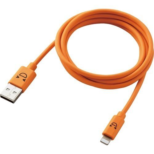 カラフルLightningケーブル 1.2m USB-A RoHS オレンジ MPA-FUAL12C...