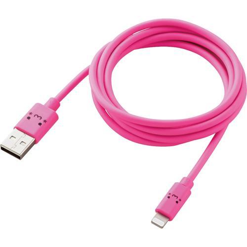 カラフルLightningケーブル 1.2m USB-A RoHS ピンク MPA-FUAL12CP...