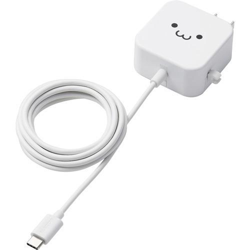 エレコム スマホ充電器 AC充電器 タイプC USB-C ケーブル一体型 1.5m MPA-ACC2...
