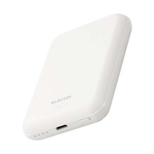 エレコム モバイルバッテリー 5000mAh 12W MagSafe対応 充電器 ホワイト ( 1個 )/ エレコム(ELECOM)｜soukai