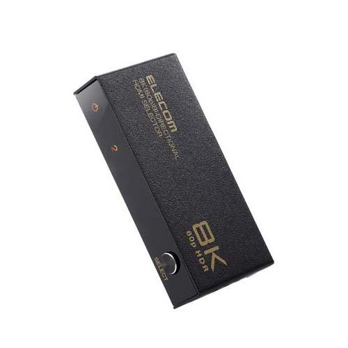 エレコム HDMI 切替器 2入力1出力／1入力2出力 双方向切替可 手動 ブラック ( 1個 )/...