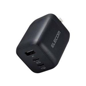 エレコム 急速 65W AC充電器 TYPE-C コンパクト iPhone17 3ポート PD ブラック ( 1台 )