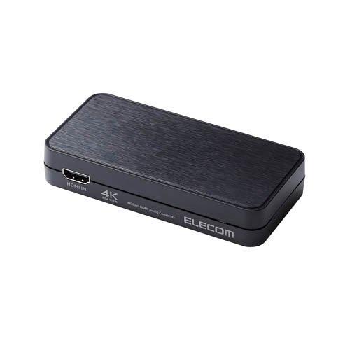 エレコム HDMI 音声分離器 4K 60Hz 光デジタル アナログ オーディオ ブラック ( 1台...