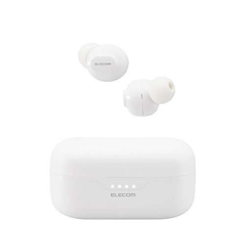 エレコム ワイヤレスイヤホン Bluetooth 5.3 低遅延 タッチセンサー 超小型 ホワイト ...