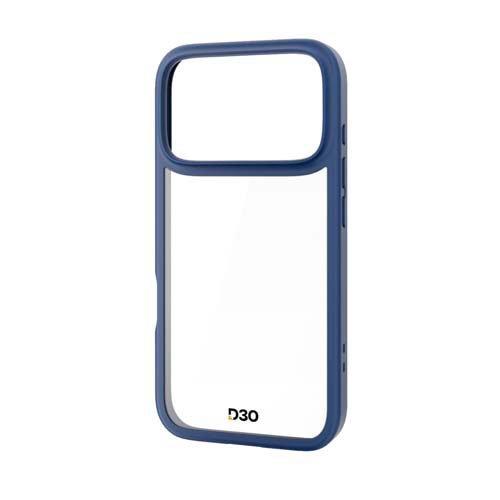 エレコム iPhone 17 Pro ケース ハイブリッド D3O 衝撃保護 紺色 PM-A25CD...