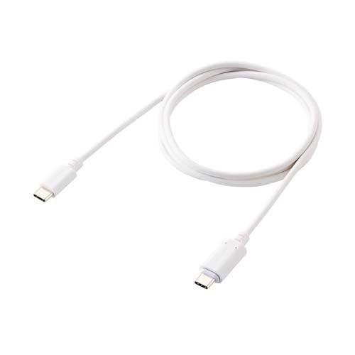 エレコム マグネット 充電ケーブル USB-C 60W PD対応 着脱式コネクタ 1m ホワイト (...
