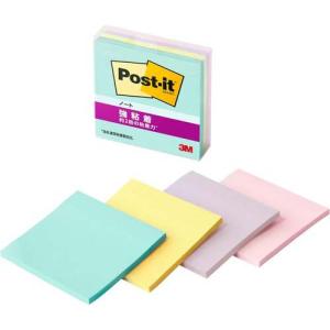 3M ポストイット 付箋 強粘着 ノート 75mm×50mm 4色 656SS-MC-5N ( 45