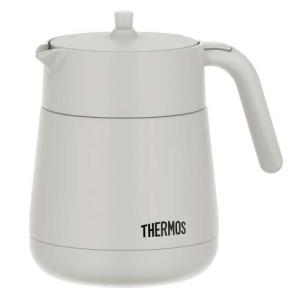 真空断熱ティーポット サーモス 720ml ライトグレー THERMOS