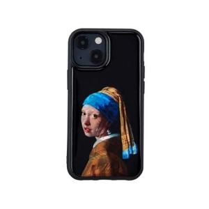 アイキンス iPhone 13 mini 天然貝ケース 真珠の耳飾りの少女 I21034i13MN / アイキンス