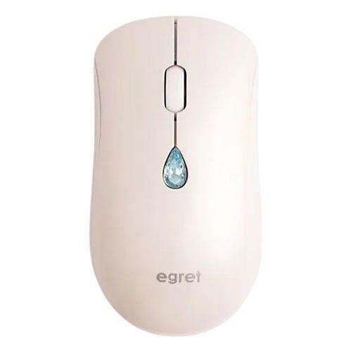 EGRET ワイヤレスジュエリーマウス 誕生月別の人工宝石ボタン 3月 アクアマリン ( 1個 )