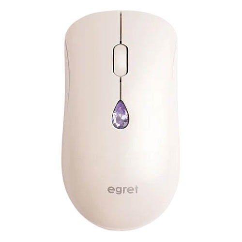EGRET ワイヤレスジュエリーマウス 誕生月別の人工宝石ボタン 2月 アメジスト ( 1個 )
