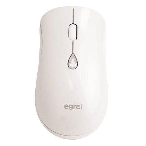 EGRET ワイヤレスジュエリーマウス 誕生月別の人工宝石ボタン 4月 ダイヤモンド ( 1個 )