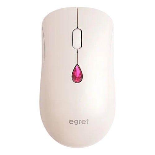 EGRET ワイヤレスジュエリーマウス 誕生月別の人工宝石ボタン 7月 ルビー ( 1個 )