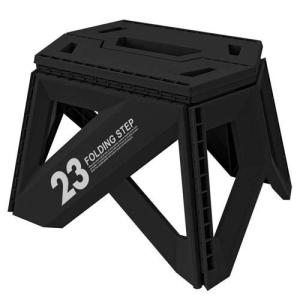 セノビー ソリッド 踏み台 LG39 折りたたみ ブラック 約40×32×39.5cm