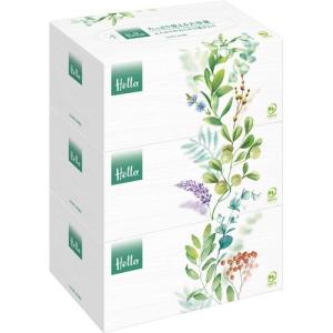 ハロー ボックスティシュ PEFC100％ ( 280組*3個入 )/ ハロー ( ティッシュ )