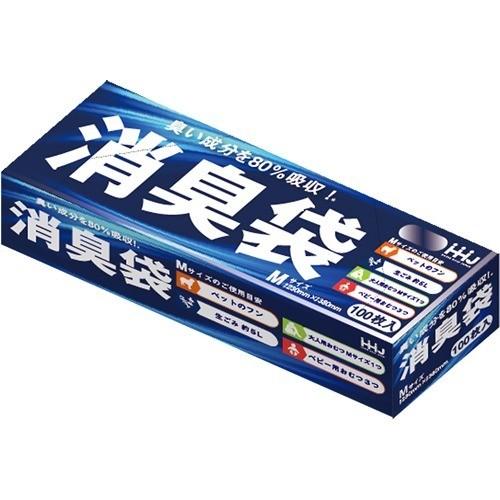 臭い成分を80％吸収！消臭袋 AS05 M ( 100枚入 )