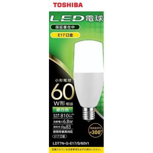 東芝 LED電球 T形E17 全方向300度 60W形相当 電球色 LDT7L-G-E17／S
