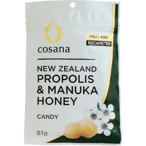 コサナ NZ産プロポリス入りマヌカハニーMGO400+のどあめ ( 81g
