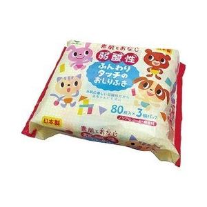 弱酸性 ふんわりタッチのおしりふき ( 80枚*3コ入 )...