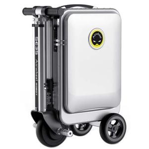 HANZON 乗れる電動スーツケース 新品未使用 28L シルバー HANZONスーツケース 乗れる キャリーバッグ ハンゾン ビジネスキャリー