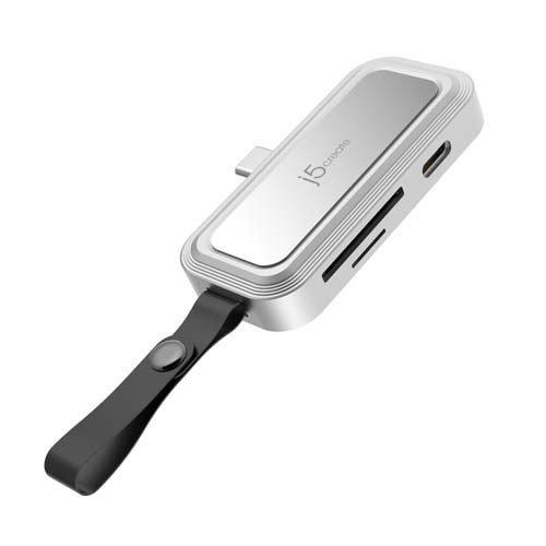 直付USB-C to microSD／SD／PD充電カードリーダー JCHSD34W ( 1個 )/...