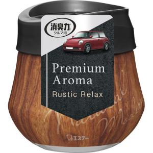 クルマの消臭力 Premium Aroma 車用 消臭芳香剤 ゲルタイプ ラスティックリラックス ( 90g )/ 消臭力｜soukai